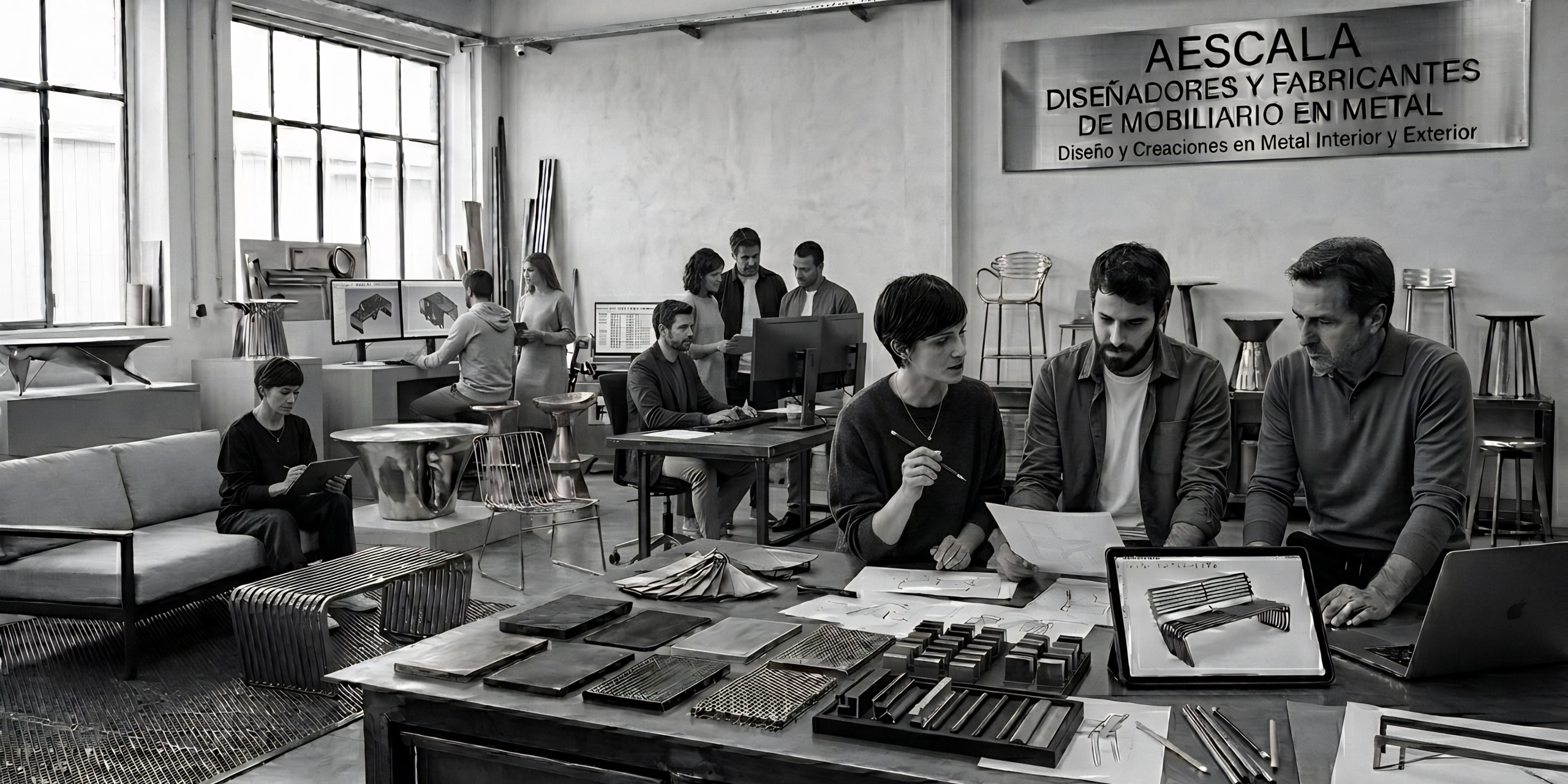 Empresa diseño metal Madrid AESCALA equipo especializado